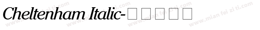 Cheltenham Italic字体转换